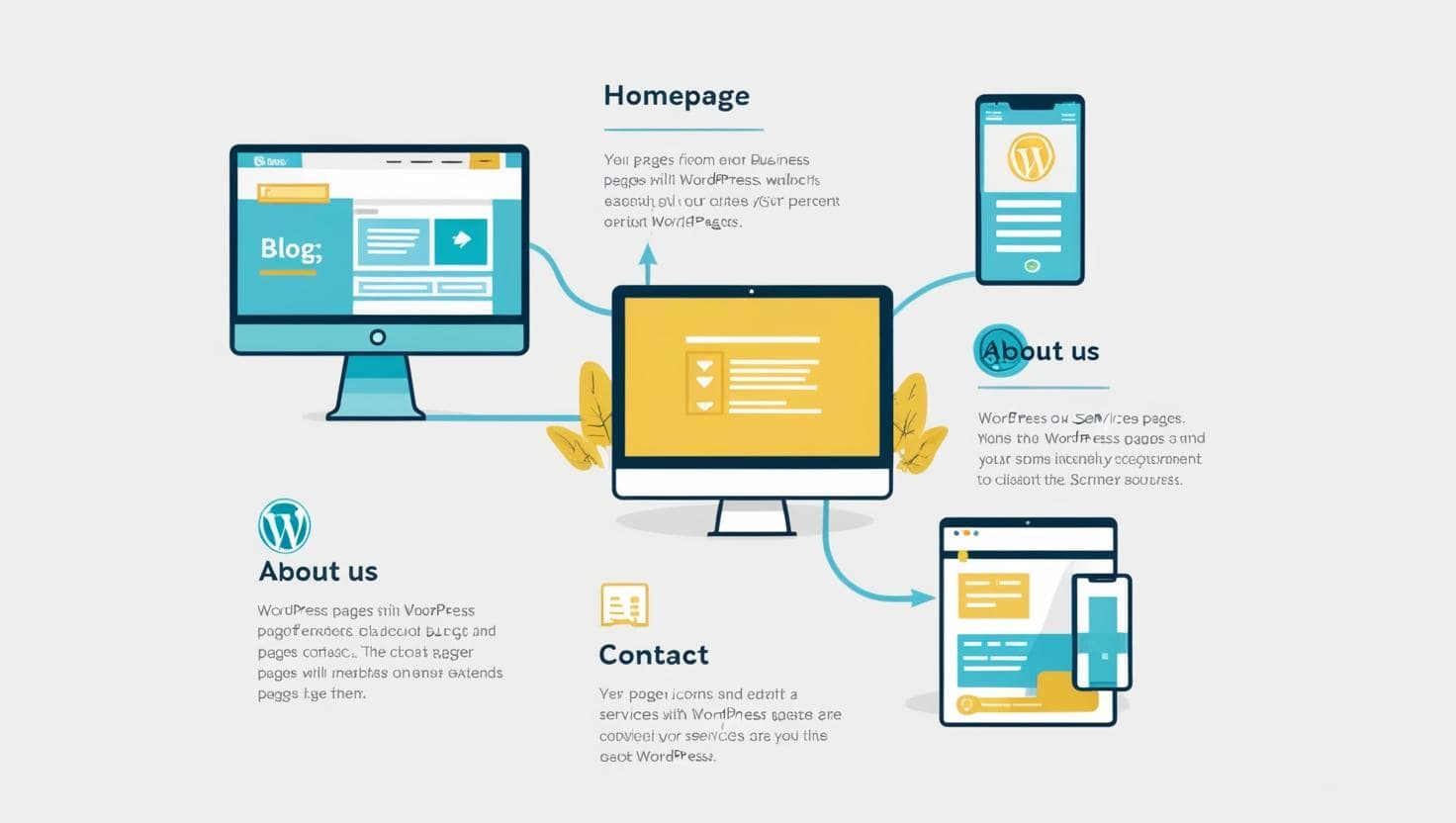 Pages essentielles d'un site web WordPress